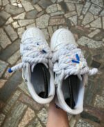 Nike Air Force 1 “Suola Blu Triple Laces White” - immagine 5