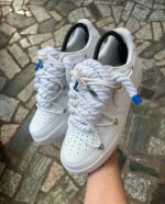 Nike Air Force 1 “Suola Blu Triple Laces White” - immagine 2