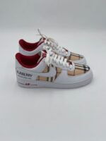 Nike Air Force 1 white red custom (2)