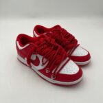 Nike Dunk Red Swoosh Swarovski Triple Laces Swarovski