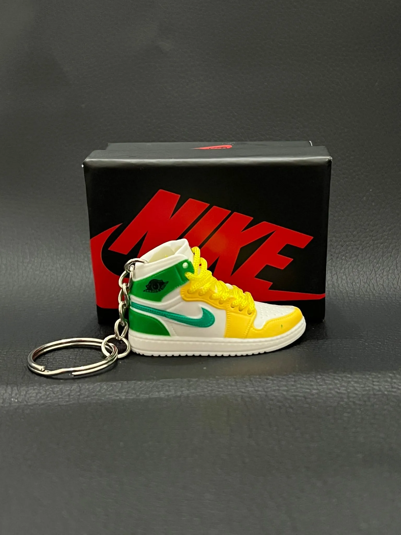 Porte-clés Air Jordan vert/jaune