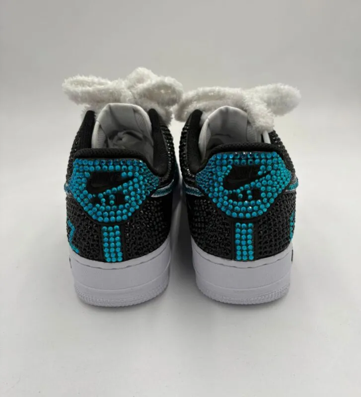 Nike Air Force 1 FULL Diamond GZ LACES FLUFFY - Photo 3