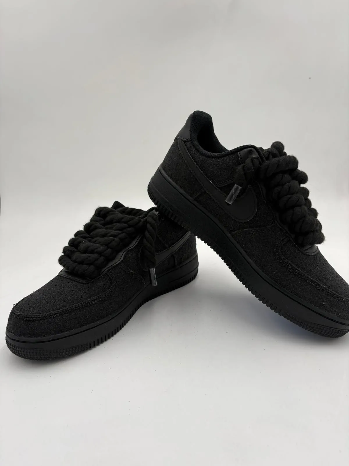 Nike Air Force 1 SUEDE DRIP BLACK ROPE