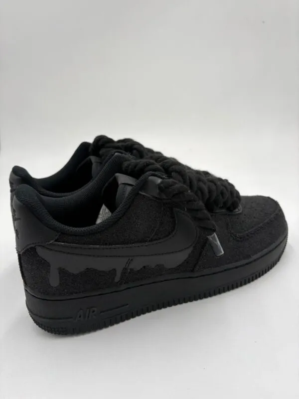 Nike Air Force 1 SUEDE DRIP BLACK ROPE - Foto 3
