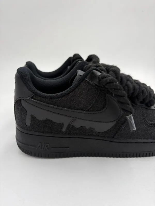 Nike Air Force 1 SUEDE DRIP BLACK ROPE - Foto 2