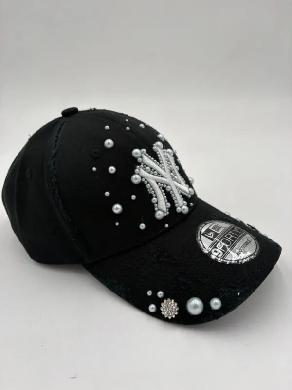 Kappe NY New Era Noir Pearl Crown Black - Foto 3