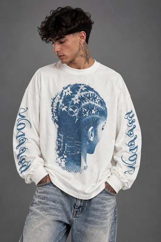 Longsleeve Blue Braids - Foto 2
