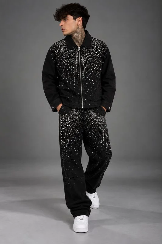 Completo Diamond Rain Denim Set - Foto 1