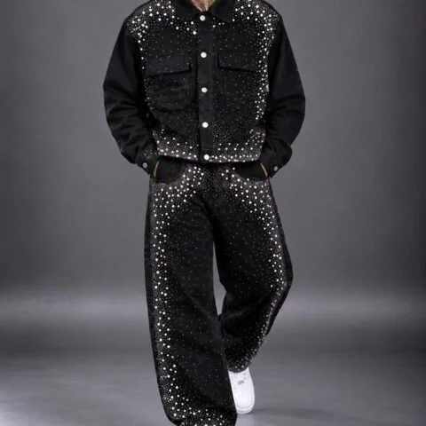 Completo Black Camo Relaxed Set