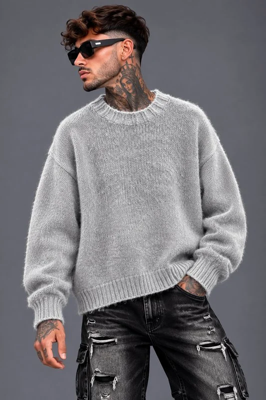 Maglione Knit Distressed Essential - Foto 2