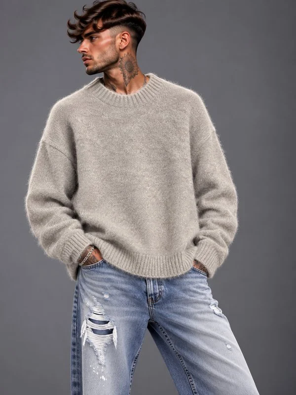 Maglione Soft Knit Beige - Foto 2