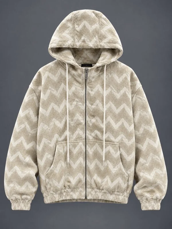 Giacca Chevron con Cappuccio - Foto 3