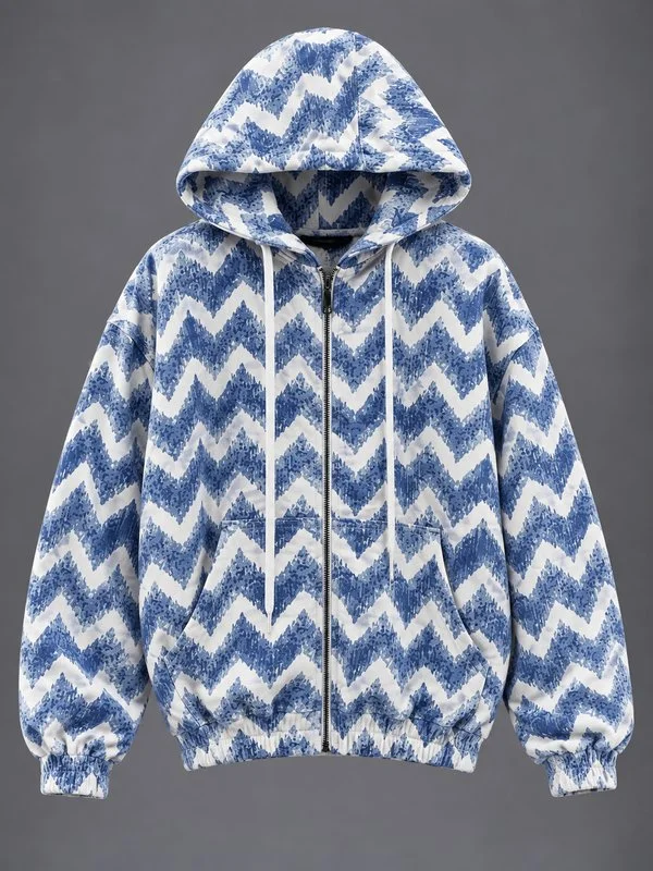 Giacca Chevron con Cappuccio - Foto 5