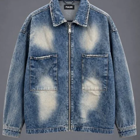 Vintage Denim Zip Jacket