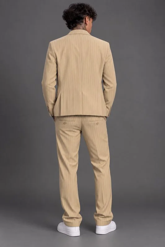 Abito Gessato Montecarlo Beige - Foto 2