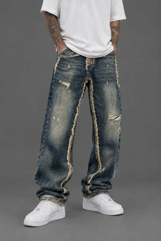 Jeans Destroyed Raw Edge - Foto 1