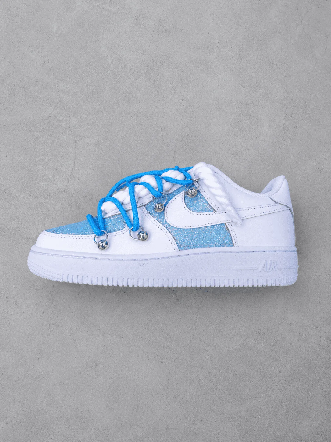 Nike Air Force 1 Glitter Sky Double Laces - Foto 3
