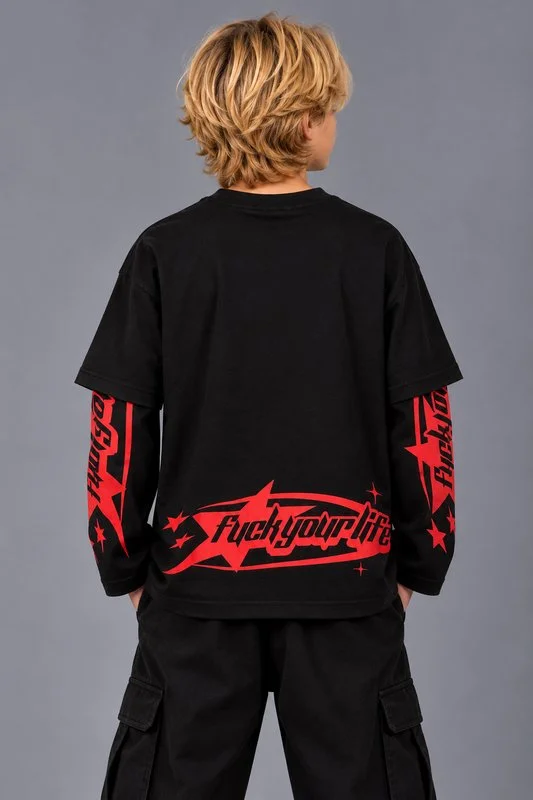 Longsleeve Kids Red Star - Foto 2