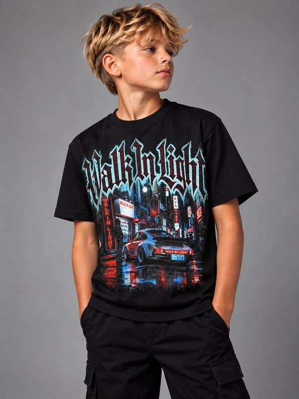 T-Shirt Kids Walk In Light - Foto 1