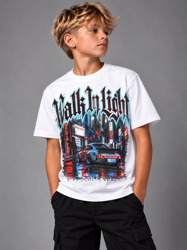 T-Shirt Kids Walk In Light - Foto 3