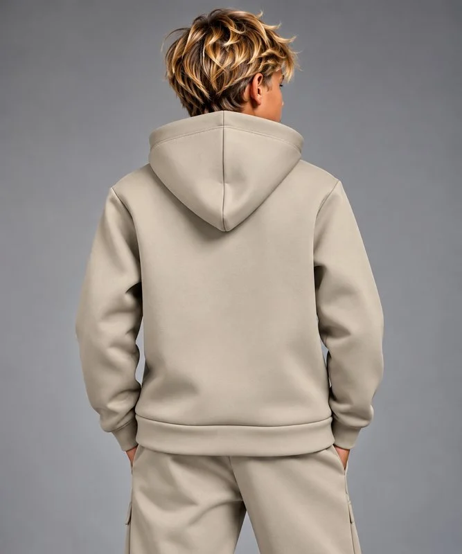 Felpa Kids Essential con Zip e Cappuccio - Foto 2