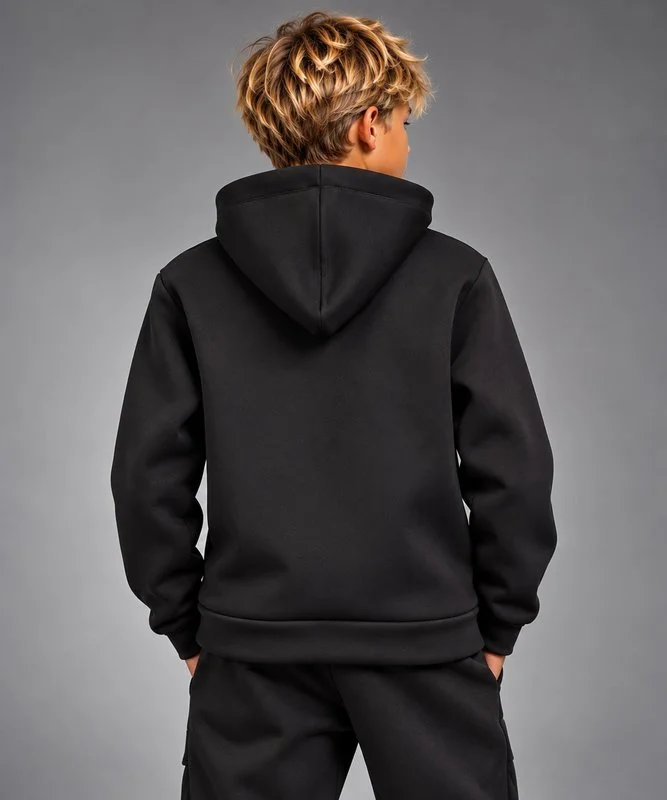 Felpa Kids Essential con Zip e Cappuccio - Foto 6