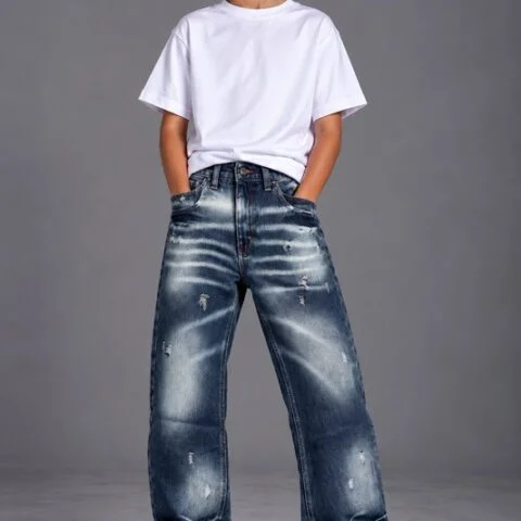 Jeans Kids Blue Vintage Washed