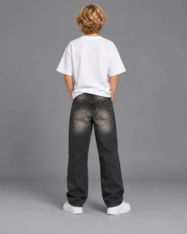 Jeans Kids Black Shadow Wash - Foto 2