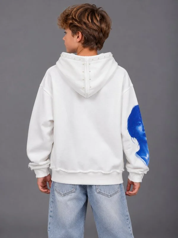 Felpa Zip Kids World Rules – White - Foto 2