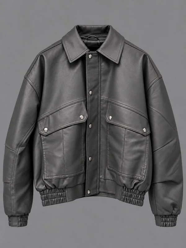 Giubbotto Bomber Leather Effect - Foto 1